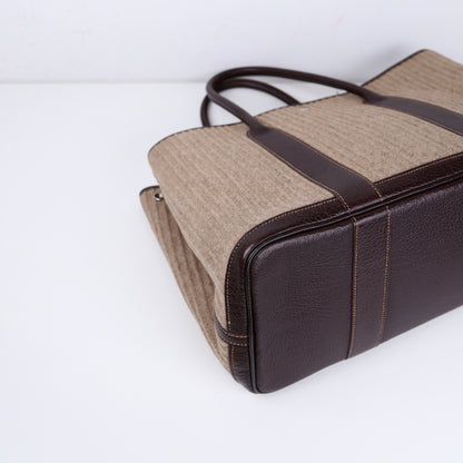 Hermes｜ Limited Garden Party PM Wool/Buffalo Handbag 2006