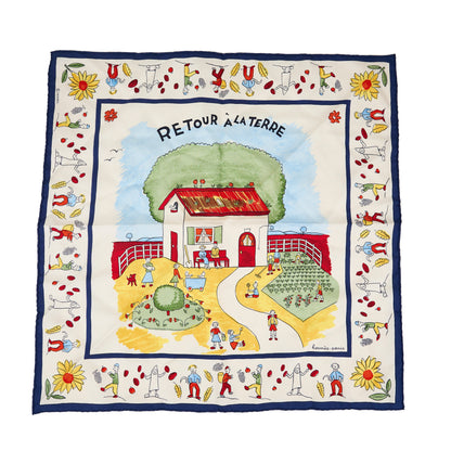 Hermes | Silk Scarf Carre 45 Retour A La Terre