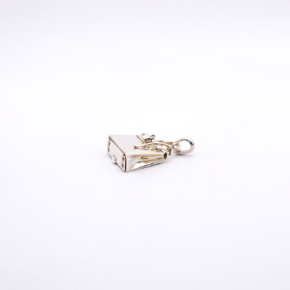 Hermes S925 Silver Kelly Bag Motif Pendant Top，right side