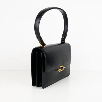 Hermes｜Fonsbelle shoulder bag Box Calf  Black  1989