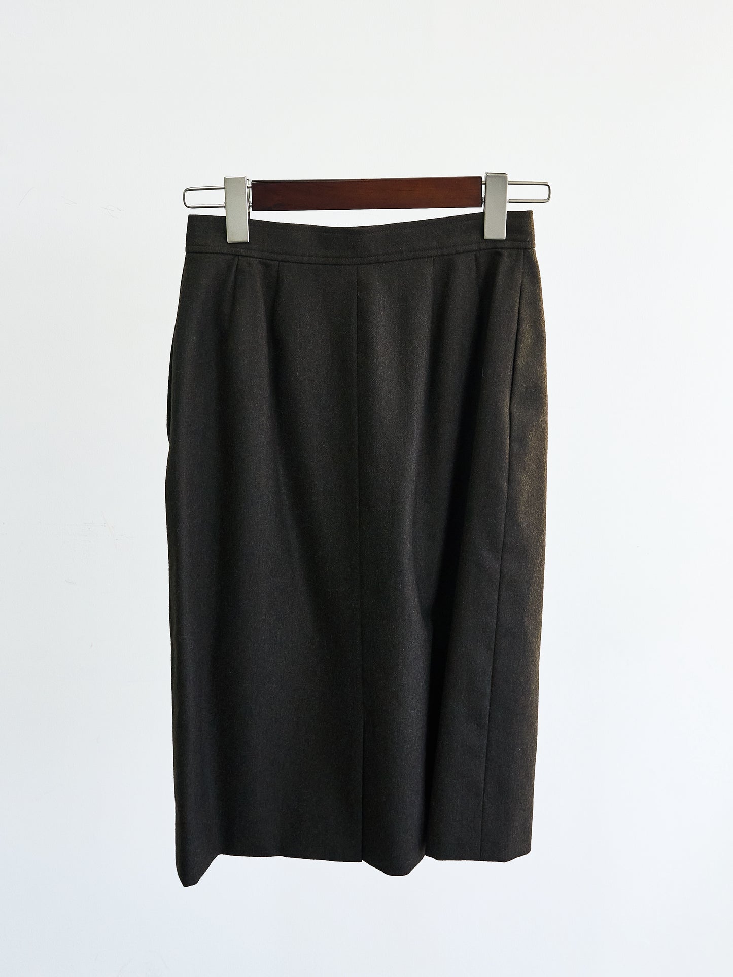 YSL |  Brown Blazer&Skirt wool Setup
