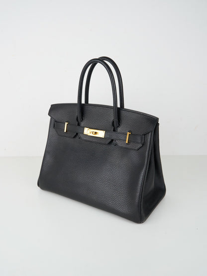 Hermes｜Birkin 30 Handbag  Vachette Ardennes Black  2003