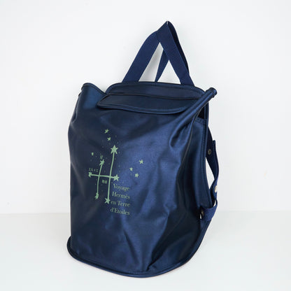 Hermes｜2000  Exhibition Japan Limited'Voyage en Terre D'etoiles' Backpack Navy