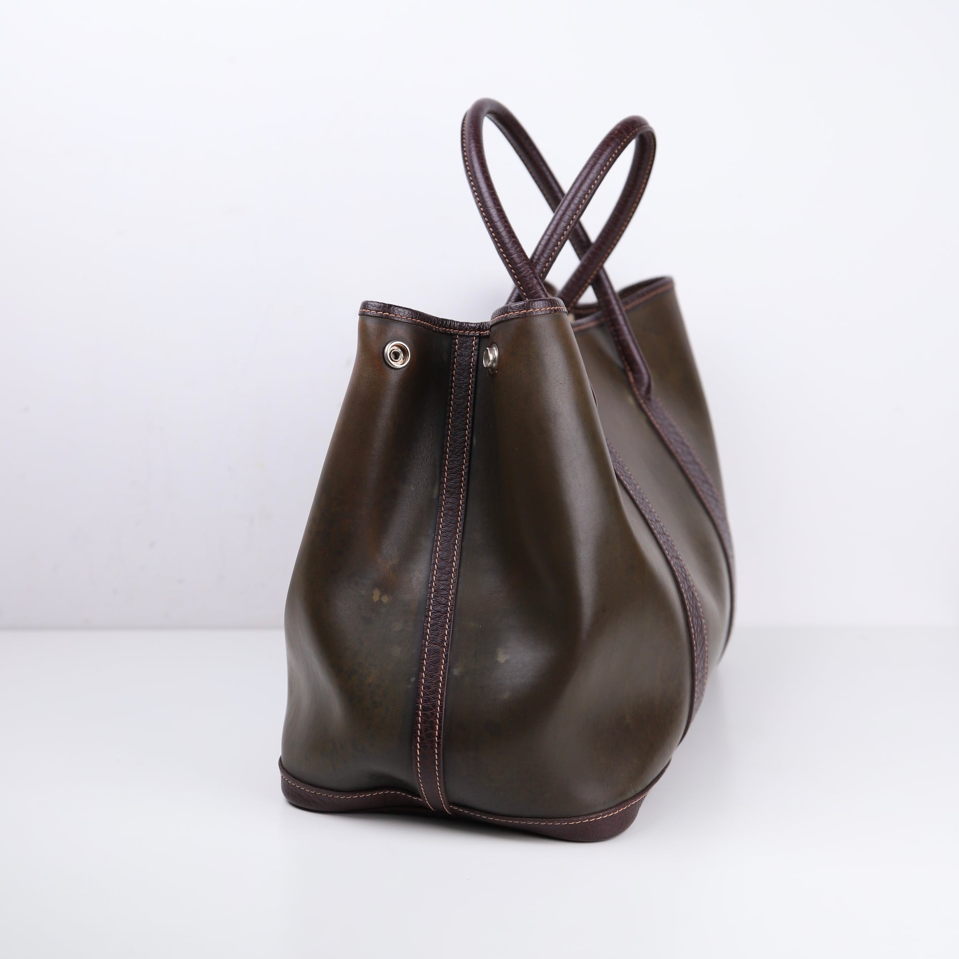 Hermes Amazonia Garden Party PM Handbag,side view