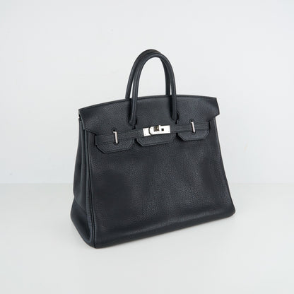 Hermes｜HAC 32 Haut a Courroies Handbag Fjord Black  2004