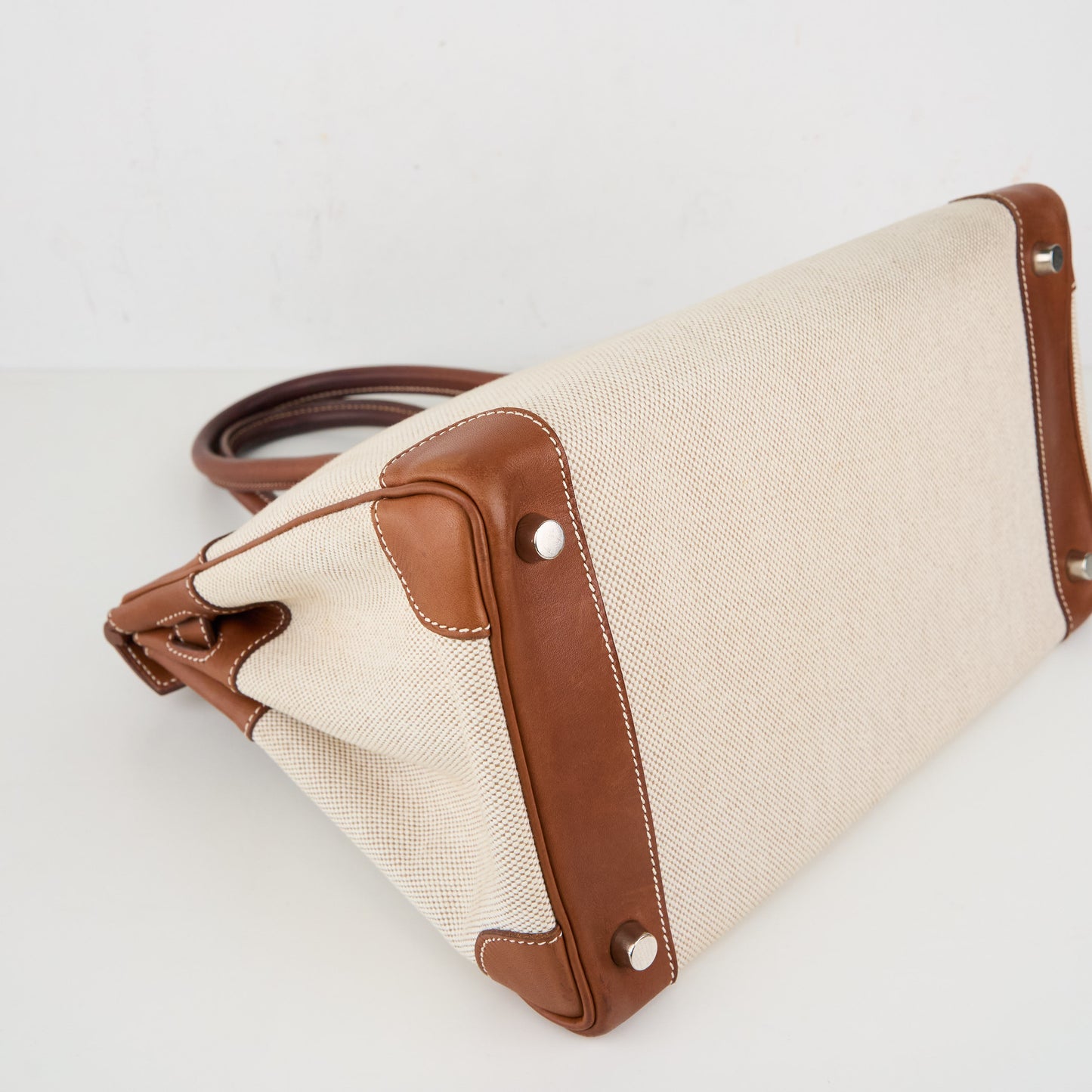 Hermes｜Birkin 30 Handbag  Barenia/Toile Faubourg Canvas 2003