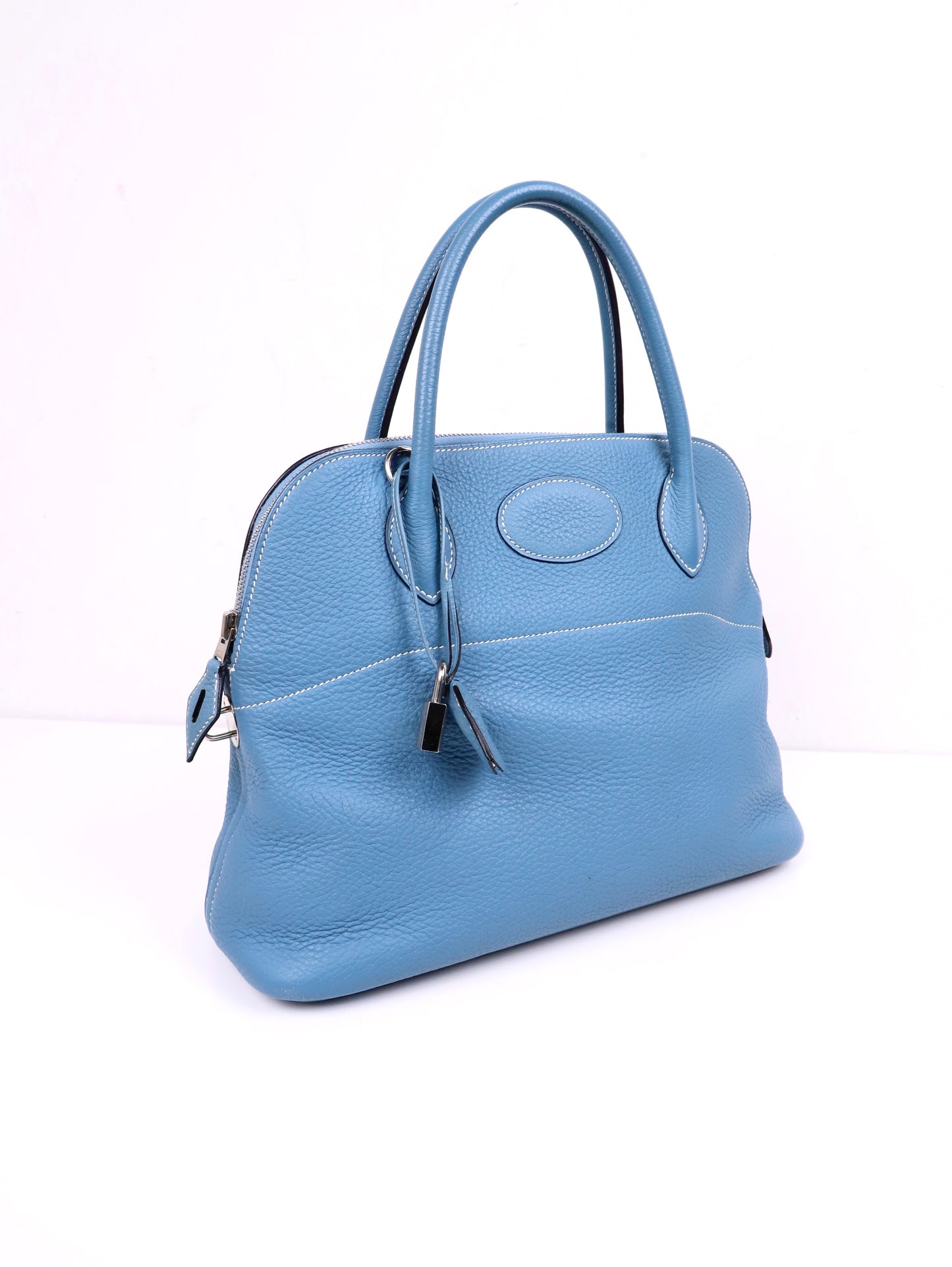 Hermes｜Bolide 31 HandBag  Blue Jean Taurillon Clemence 2009