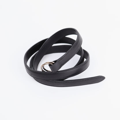 Hermes Pochette Green Belt Bag in Black Barenia 2000, strap