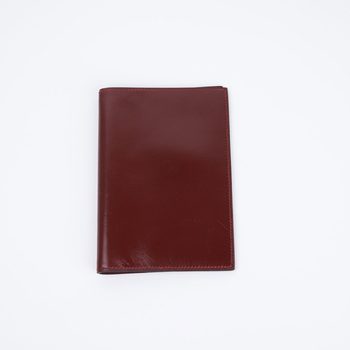 Hermes Journal Case Passport Cover in Box-calf Rouge H 1987, back view