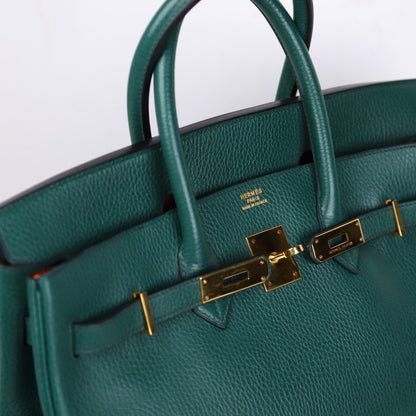 Hermes｜Birkin 35 Vachette Ardennes Vert Anglais 1994