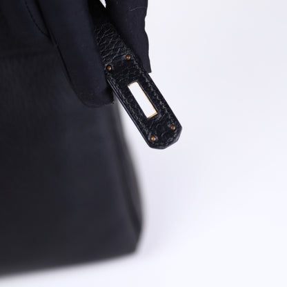 Hermes Kelly 32 Handbag in Vachette Ardennes  Black 1991，year stamp circle U