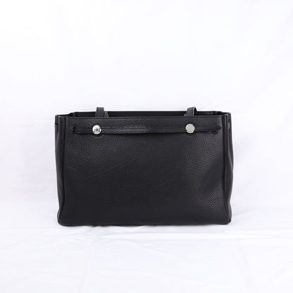 Hermes Cabana Tote Bag in Black Togo 2002