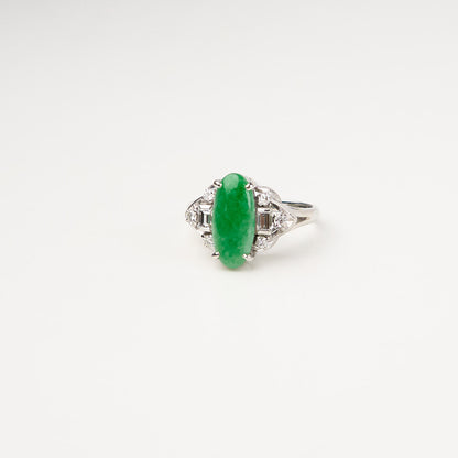 Platinum Jadeite Diamond  PM850  Ring #13
