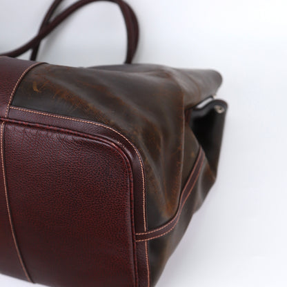 Hermes Garden Party GM Handbag in Brown Amazonia, corner4