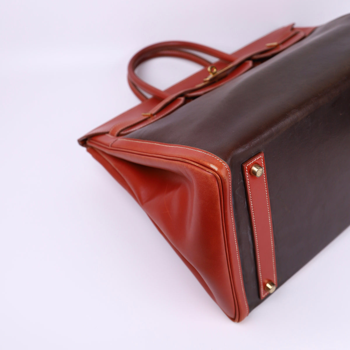 Hermes Birkin 40 in Boxcalf/Amazonia Brique/Brown 1999 GHW, corner1