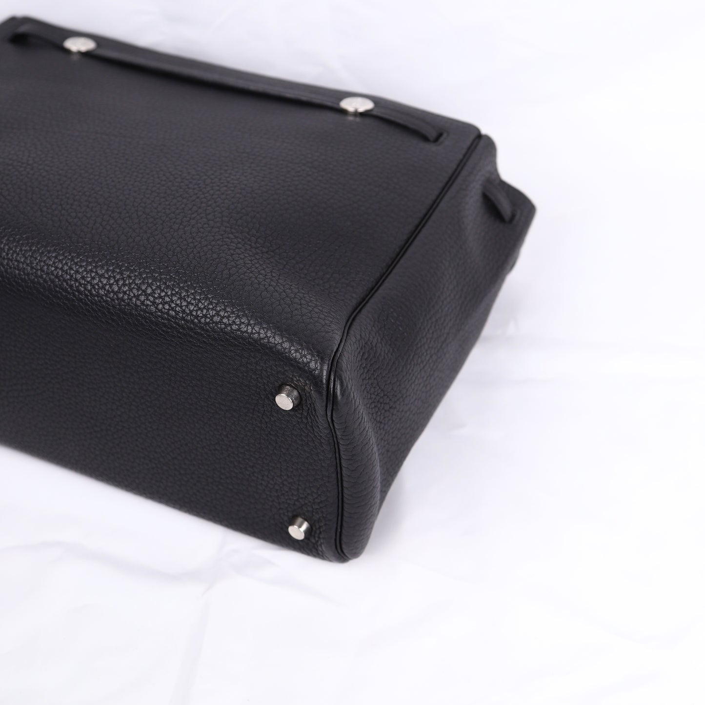 Hermes Cabana Tote Bag in Black Togo 2002