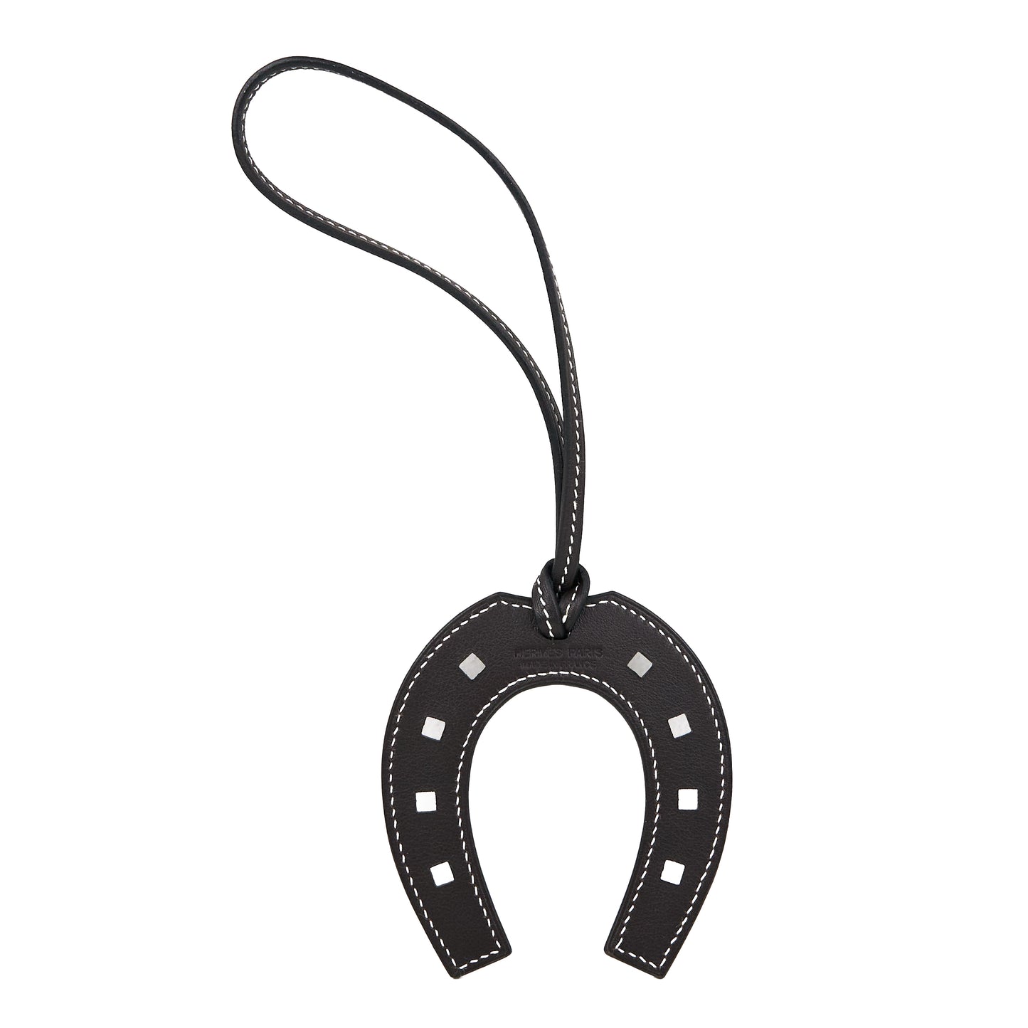 Hermes|Paddock Fer a Cheval Horse shoe Charm swift Ebene