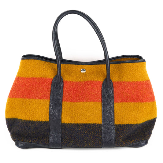 Hermes｜ Garden Party PM  Wool Handbag Limited