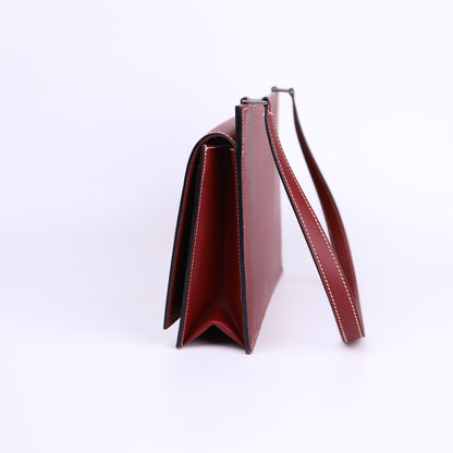 Hermes Valentine  Shoulder bag in Chamonix Rouge H 2001, right  side