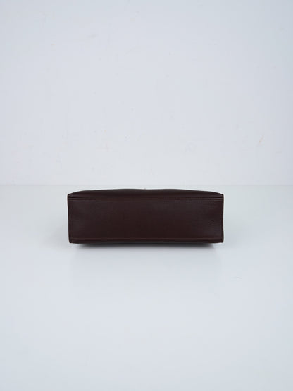 Hermes｜Kelly Pochette Havana Handbag Evergrain 2006