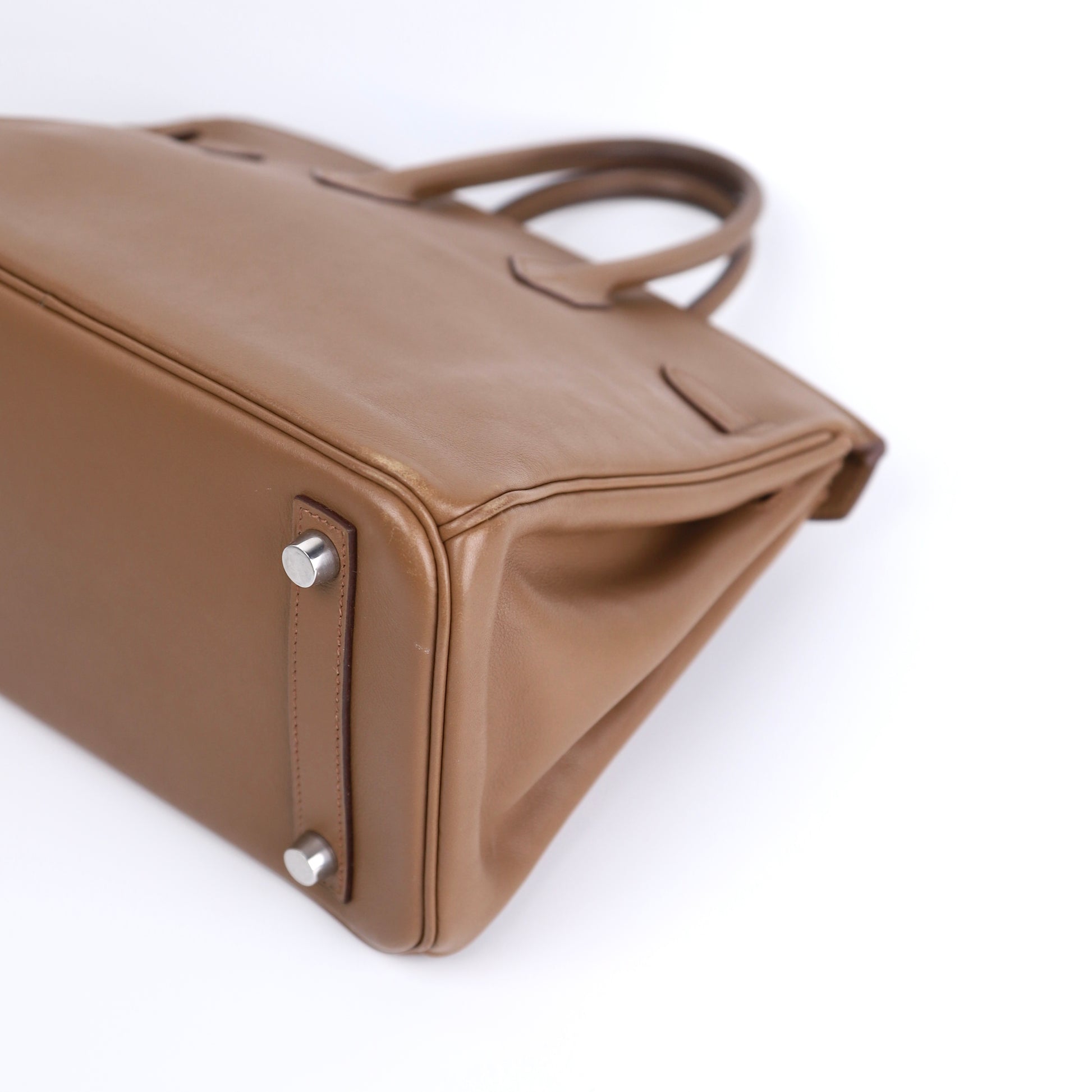 Hermes Birkin 25 Handbag in Swift Alezan 2009，corner4