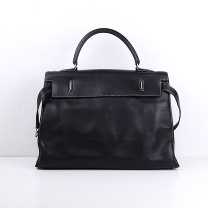 Hermes｜Kelly Flat  Handbag Black Swift 2007