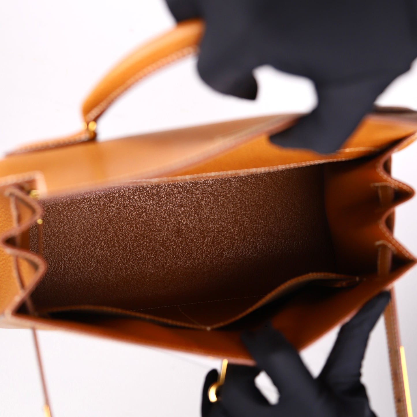 Hermes｜Kelly 28 Handbag Peau De Porc Gold 1994