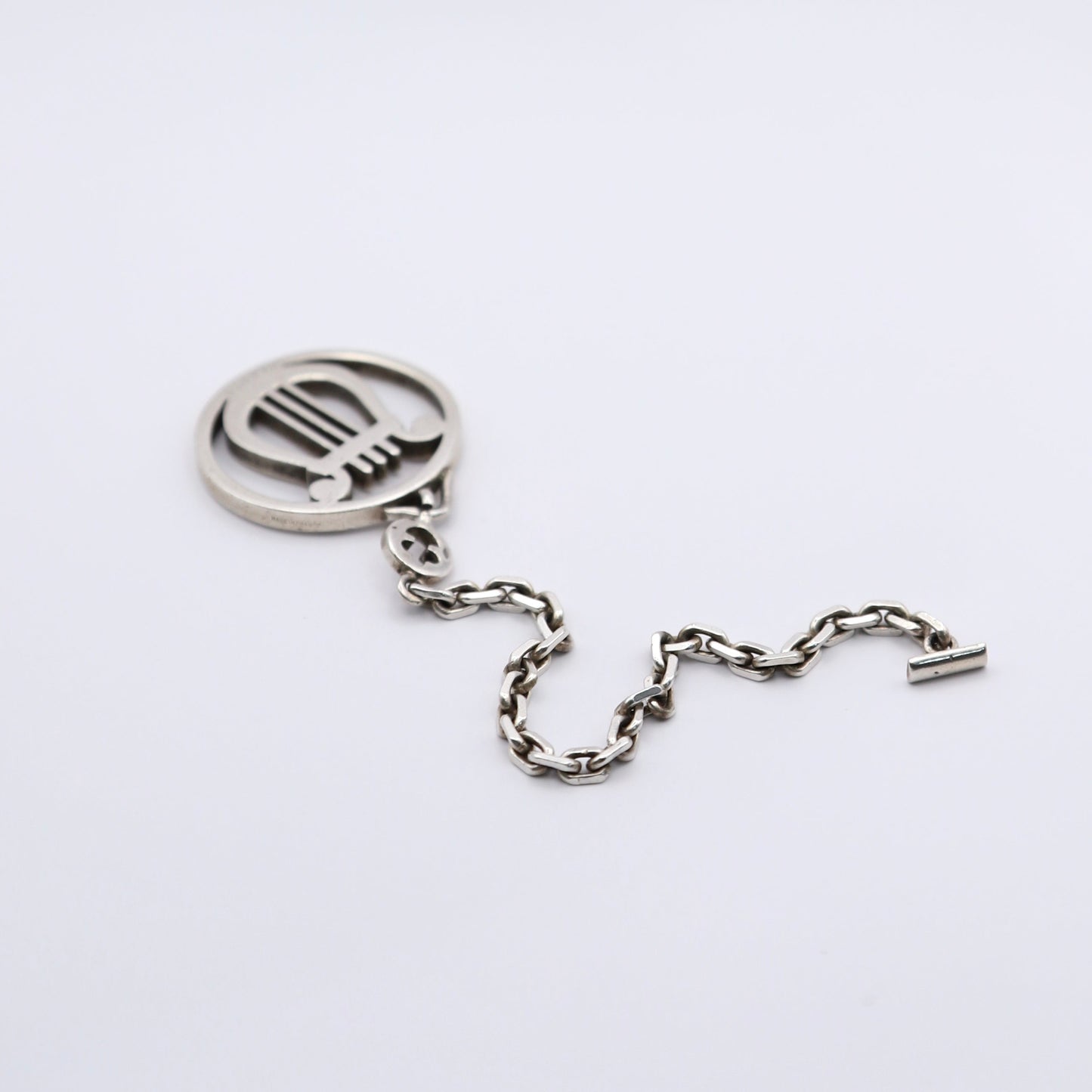 Hermes | S925 Silver Chain Harp Bag Charm