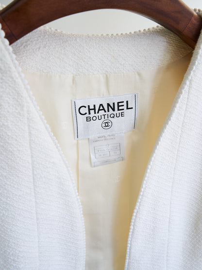 Chanel |  White Wool Jacket 1992