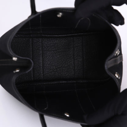 Hermes Garden Party TTPM Handbag in Black Buffalo/Canvas 2004,inside
