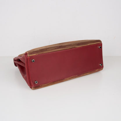 Hermes｜ Kelly 32 Handbag  Box  Calf  Vibrato 2002