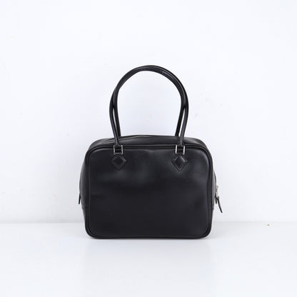 Hermes Plume Mini  Handbag in Box Calf Black 2002, front view