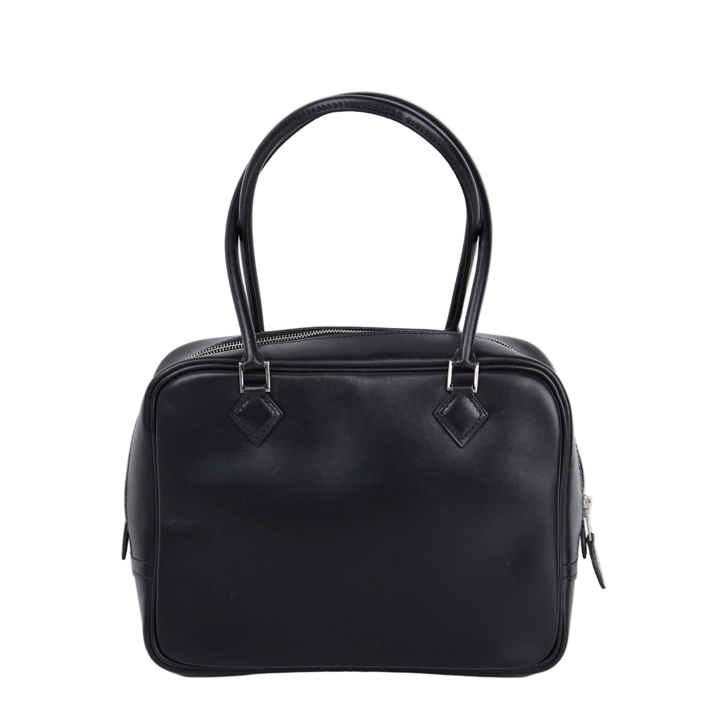 Hermes Plume Mini  Handbag in Box Calf Black 2002,front view