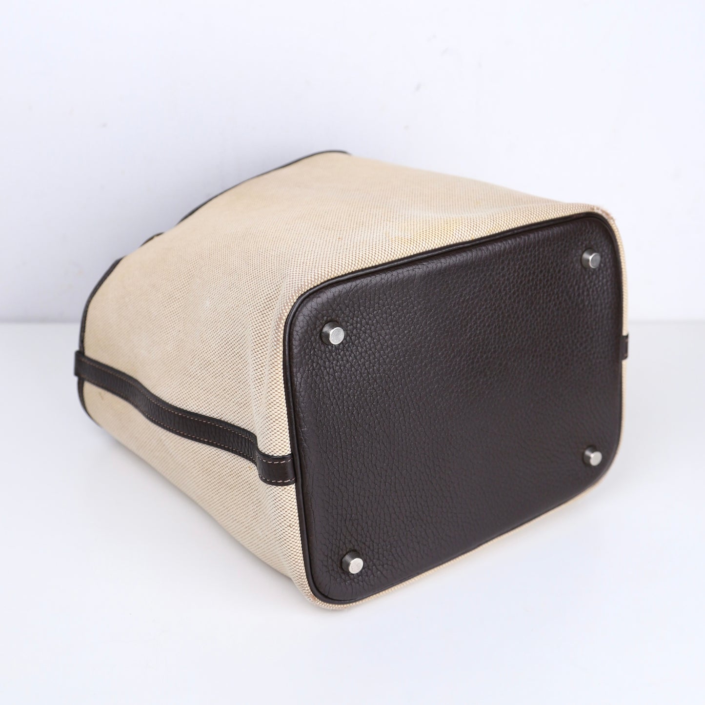 Hermes｜Picotin MM Handbag Toile Ebene 2004