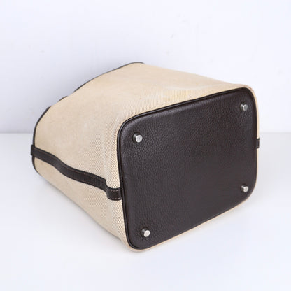 Hermes｜Picotin MM Handbag Toile Ebene 2004