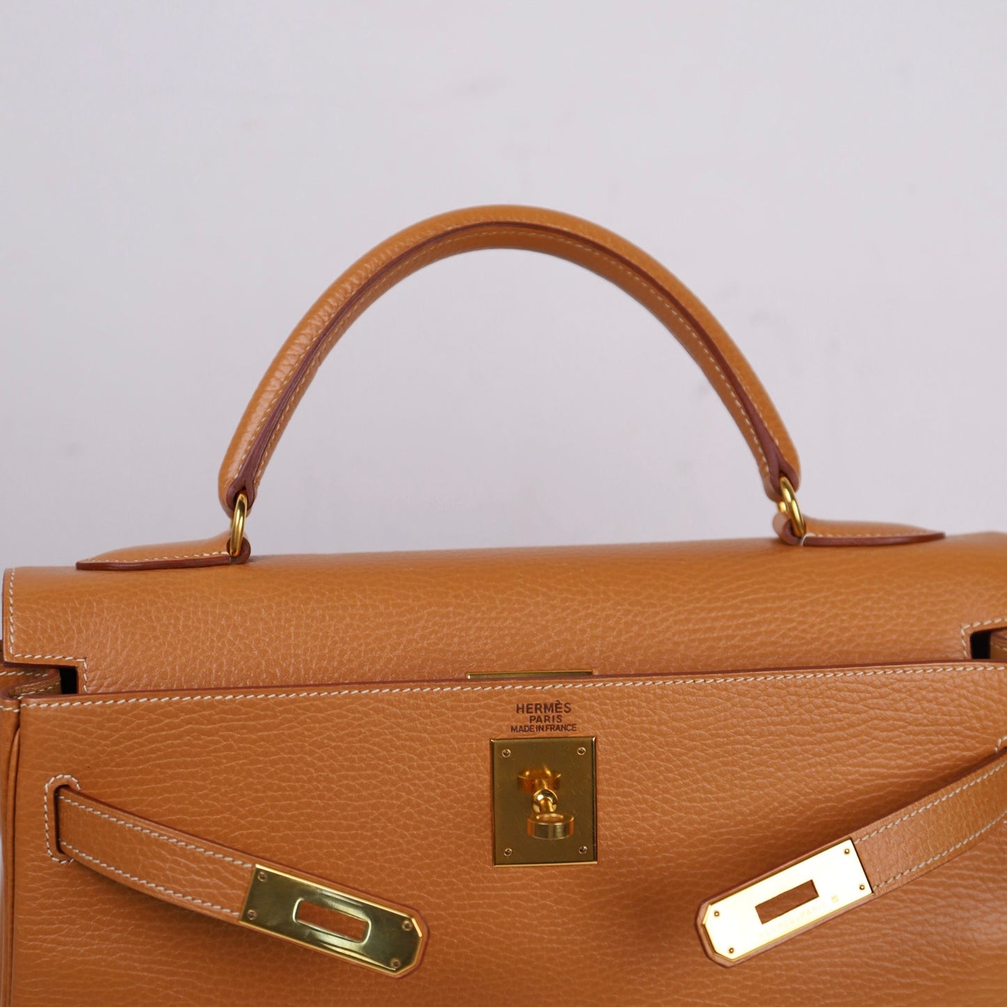 Hermes｜ Kelly 32 Handbag Natural Sable Vachette Ardenness 1998
