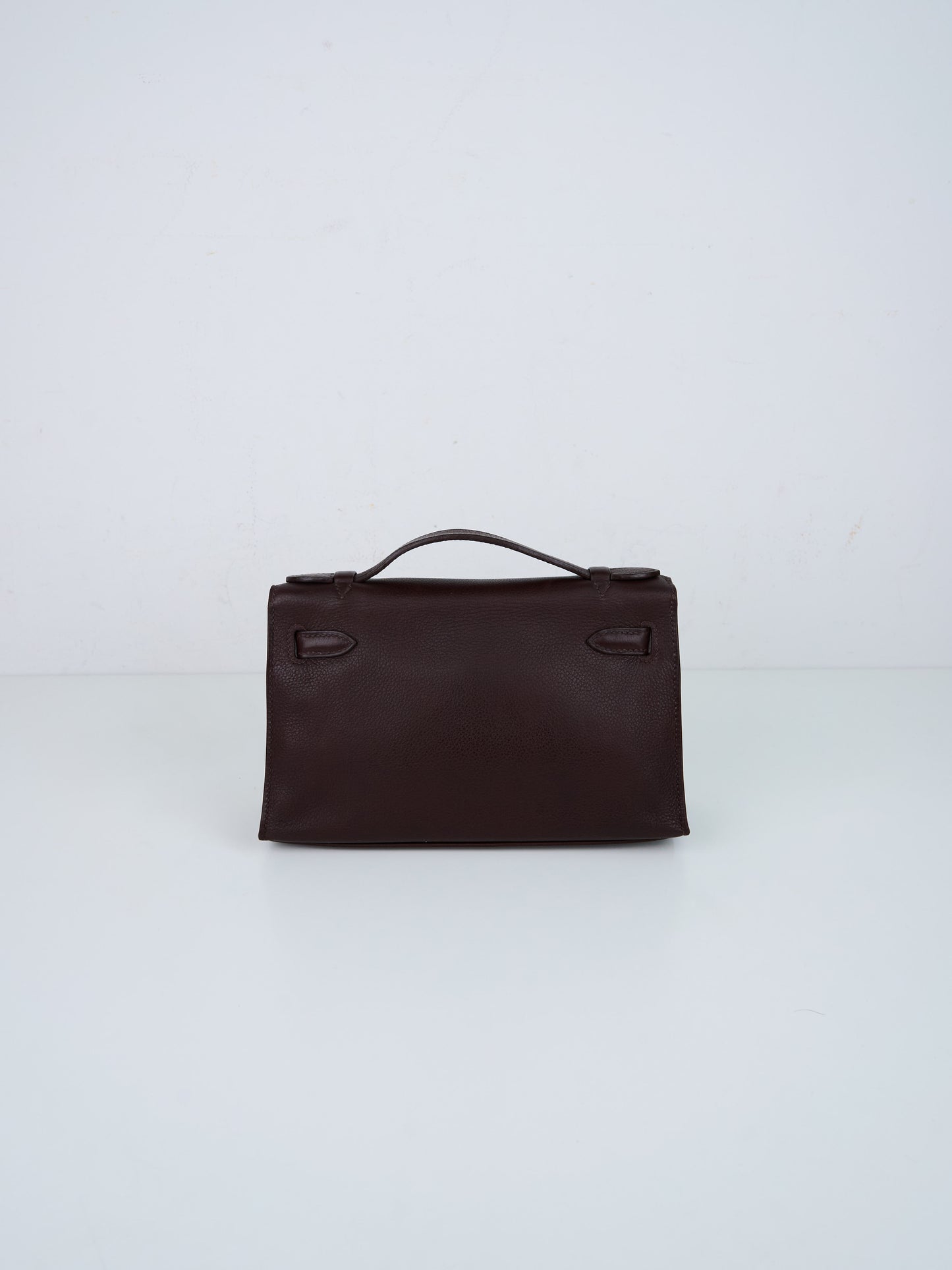 Hermes｜Kelly Pochette Havana Handbag Evergrain 2006