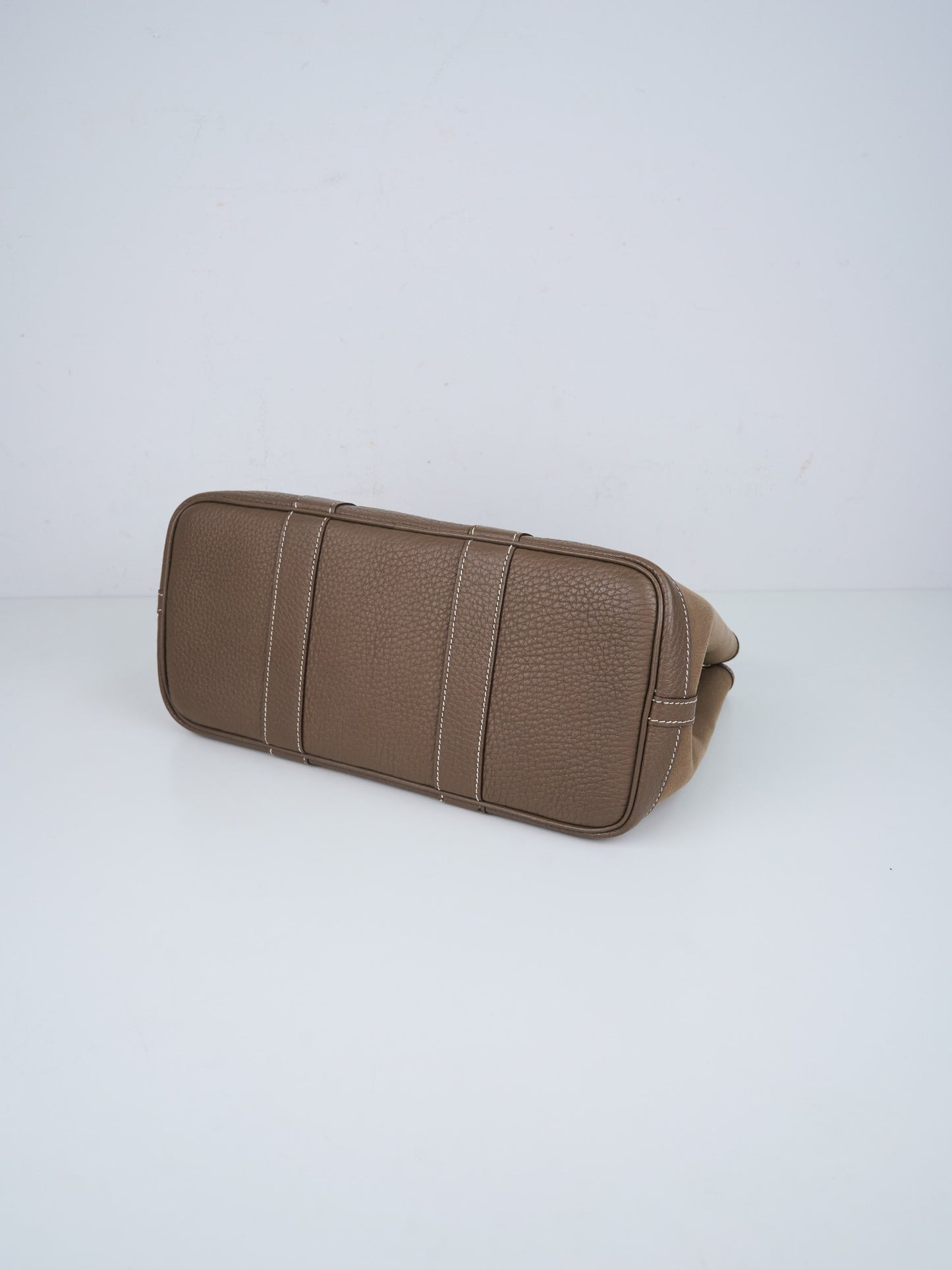 Hermes｜ Garden Party TPM Handbag Canvas Etoupe 2012