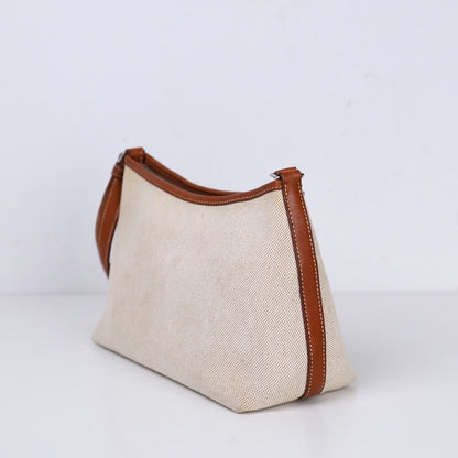 Hermes｜ Berlingot Shoulder Bag Barenia/Toile 2001