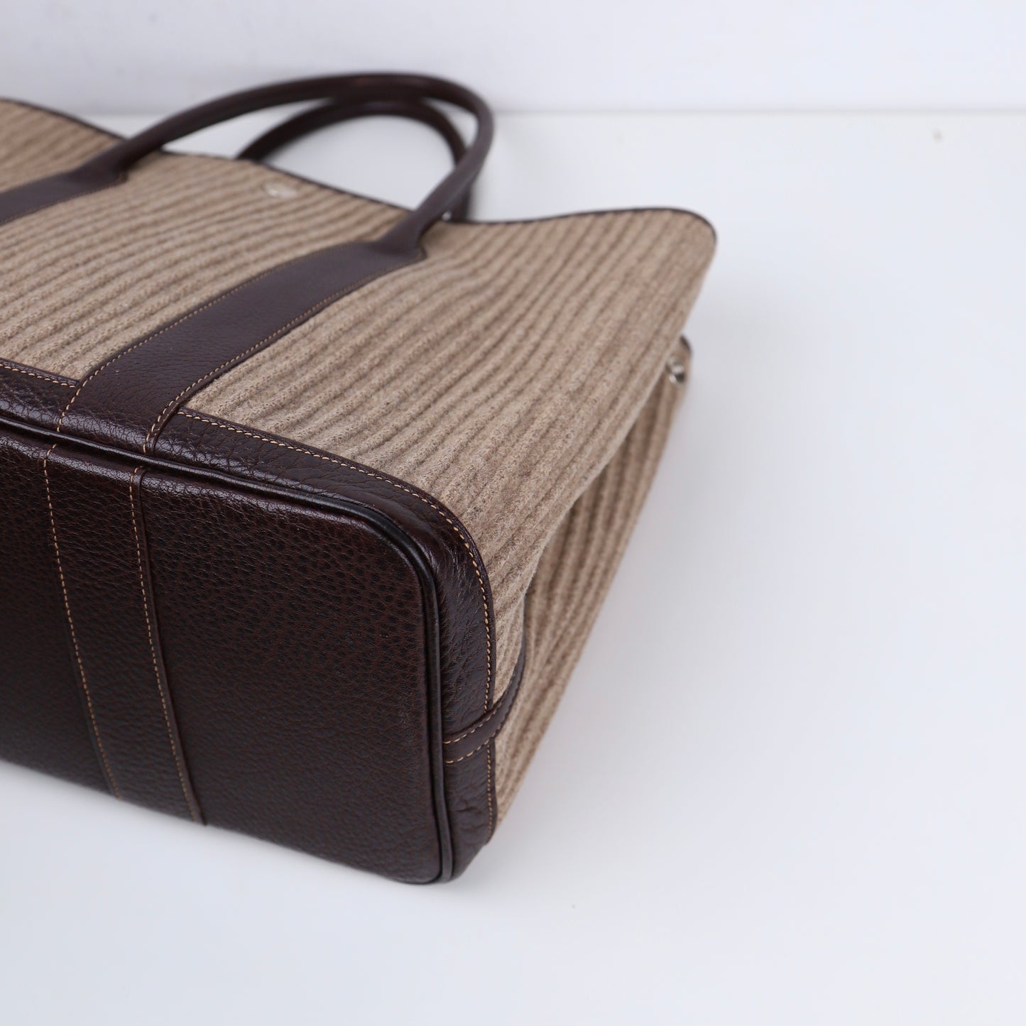 Hermes｜ Limited Garden Party PM Wool/Buffalo Handbag 2006