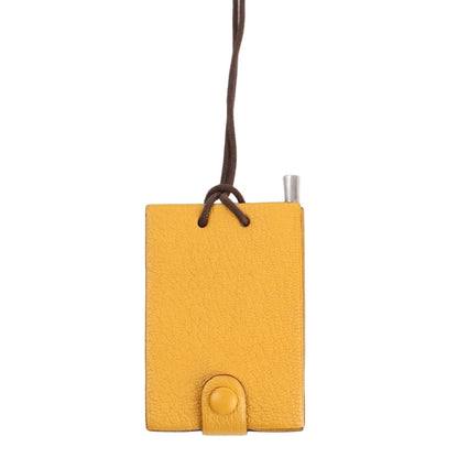 Hermes Memo Notebook with Strap/Silver Pencil in Chevre 2004，front view