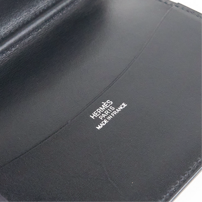 Hermes| Journal Case Passport Cover Black Box Calf 2000