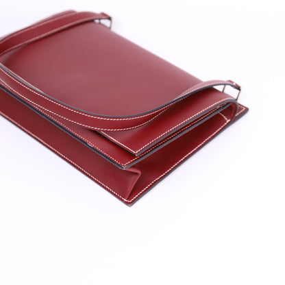 Hermes Valentine  Shoulder bag in Chamonix Rouge H 2001, corner2