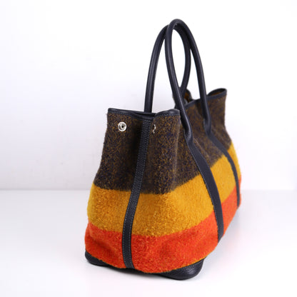 Hermes｜ Limited Garden Party PM  Wool Handbag