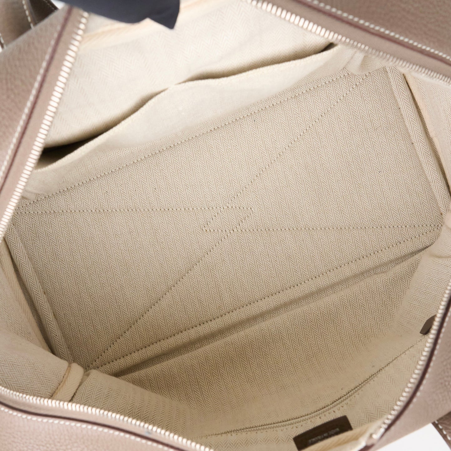 Hermes| Victoria 35 shoulder bag  Etoupe Taurillon Clemence 2016
