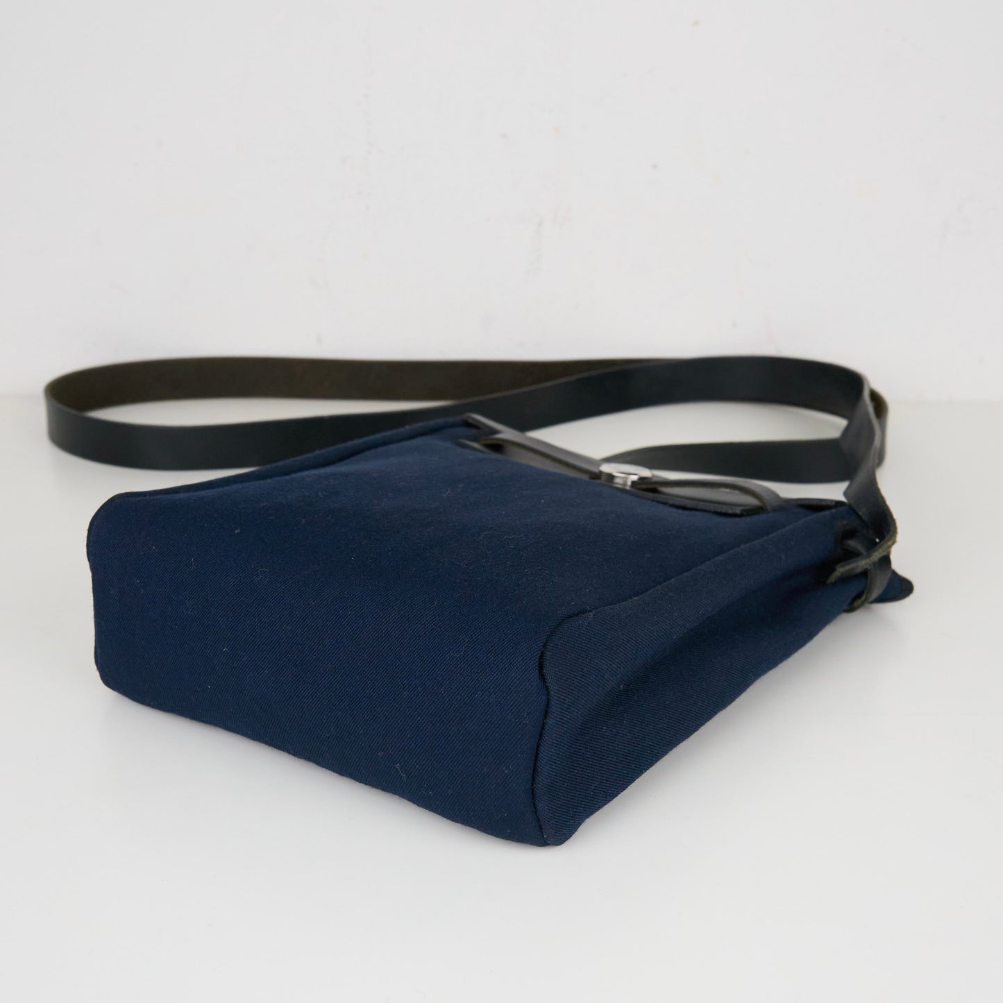 Hermes｜  Mini  Herbag Shoulder Bag Navy Black 2004