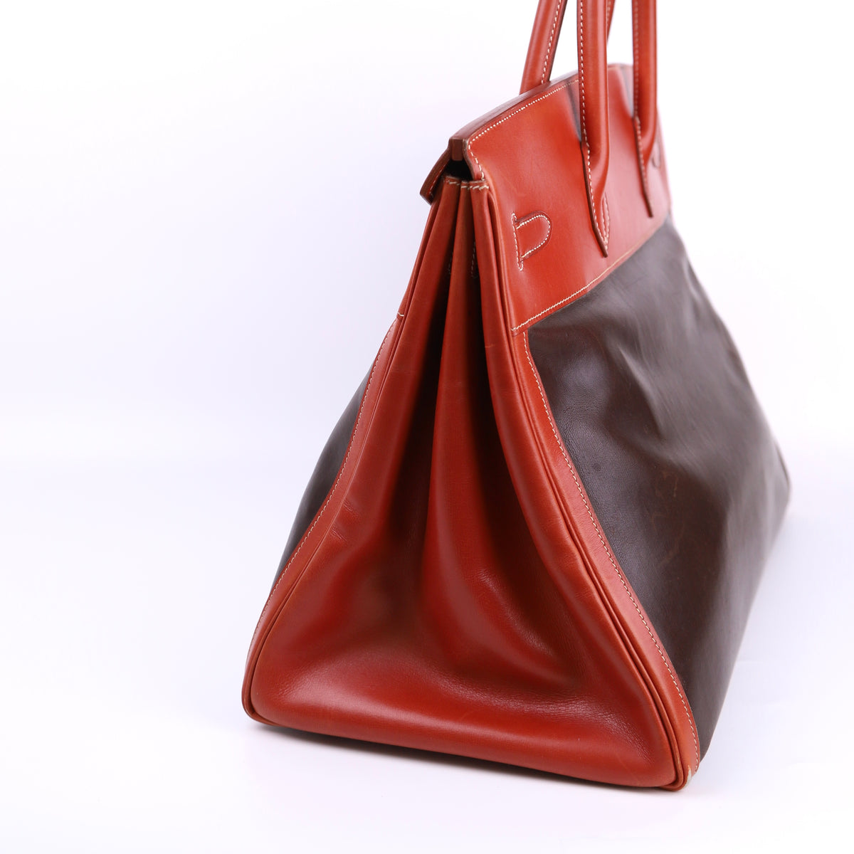 Hermes Birkin 40 in Boxcalf/Amazonia Brique/Brown 1999 GHW, right view