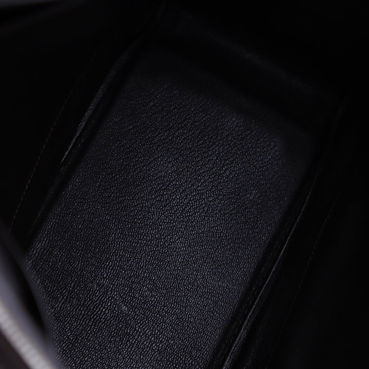 Hermes Plume 32 Handbag in Box Calf/Canvas Ebene 2002,inside