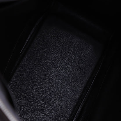 Hermes Plume 32 Handbag in Box Calf/Canvas Ebene 2002,inside
