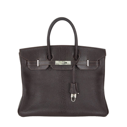 Hermes| Birkin 35 Handbag  Ebene Coromandel Cherve 2002